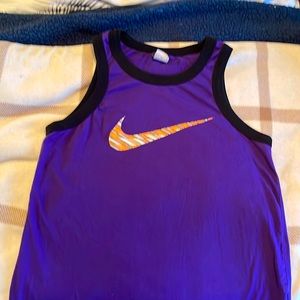 Purple, Black and Orange Men’s Medium Nike Tank!